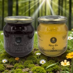 Pachet miere de Salcâm și miere de Pădure BIO 2x800g